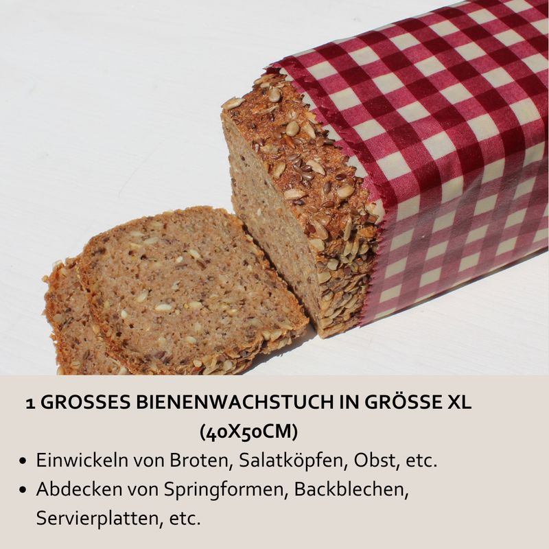 Bio-Bienenwachstuch "Caro" - Dein Allroundtalent in XL