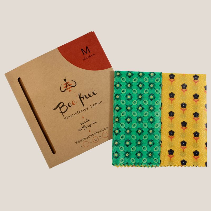 Bio-Bienenwachstücher "Sunshine" - Doppel M-Set