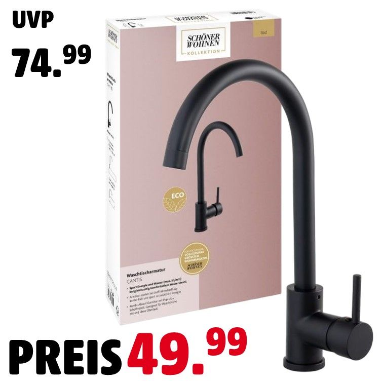Schöner Wohnen Waschtischarmatur CANTIS