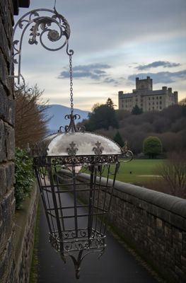 Lanternes de jardin,châteaux en fer plein