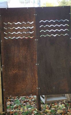 brise vue en tôle découpe laser