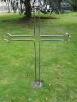 Croix catholique en fer forgé de grandes dimensions Croix catholique en fer forgé de grandes dimensions