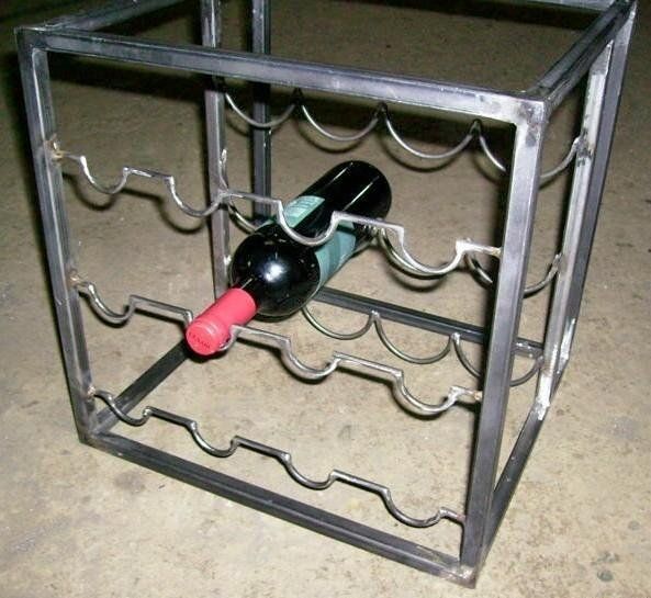 Cube en fer casier à bouteilles Cube en fer casier à bouteilles