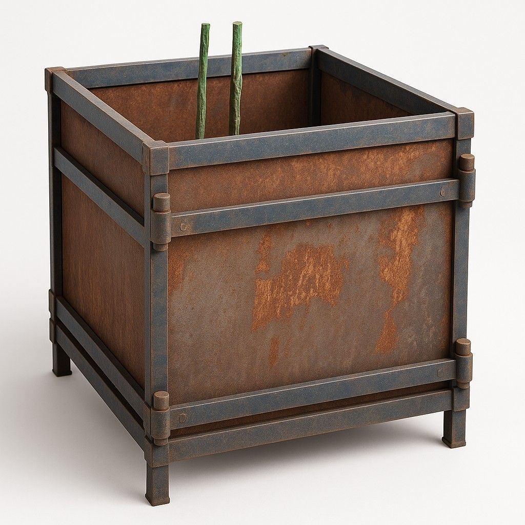 Bac a oranger de 60 x60 x70 cm; tôle 3 mm Bac a oranger de 60 x60 x70 cm; tôle 3 mm