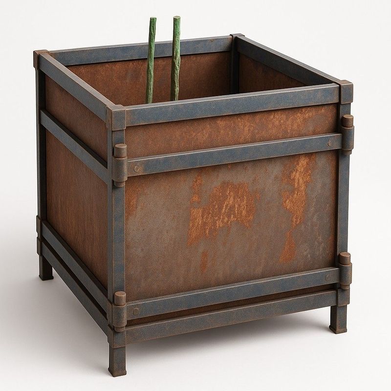 Bac a oranger de 60 x60 x70 cm; tôle 3 mm Bac a oranger de 60 x60 x70 cm; tôle 3 mm