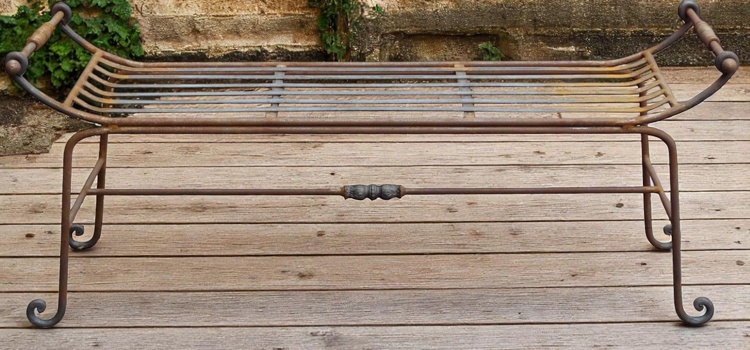 Banc en fer plein haut de gamme,140 cm x 58 cm x 51 cm de haut Banc en fer plein haut de gamme,140 cm x 58 cm x 51 cm de haut