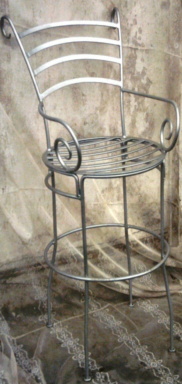 chaise de bar haute en fer plein très solide; chaise de bar haute en fer plein très solide;