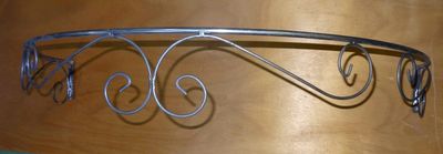 ciel de lit en fer forgé, idéal pour suspendre un rideau