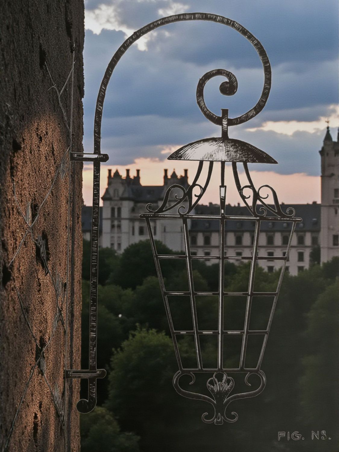 lanterne proposée dans un catalogue du début XXEM en fer