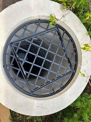 grille de puits spéciale avec trappe