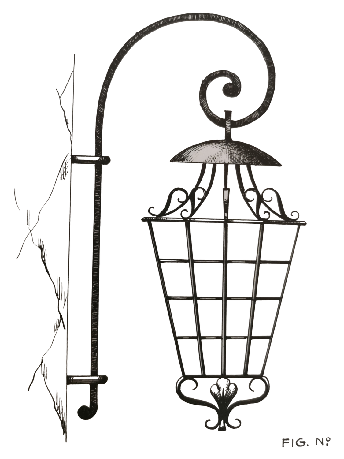 lanterne proposée dans un catalogue du début XXEM en fer lanterne proposée dans un catalogue du début XXEM en fer