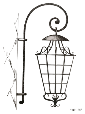 lanterne proposée dans un catalogue du début XXEM en fer lanterne proposée dans un catalogue du début XXEM en fer