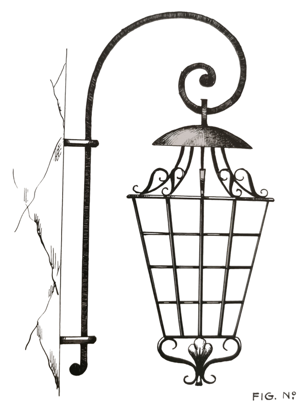 lanterne proposée dans un catalogue du début XXEM en fer lanterne proposée dans un catalogue du début XXEM en fer