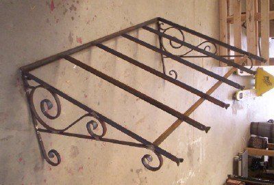 marquise droite 160  cm x 100 xm