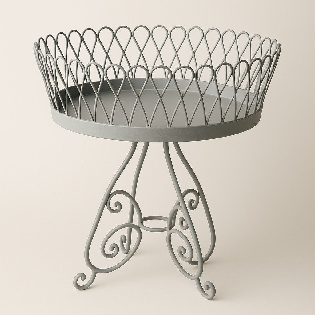 présentoir ,corbeille de présentation de fleurs en fer forgé présentoir ,corbeille de présentation de fleurs en fer forgé