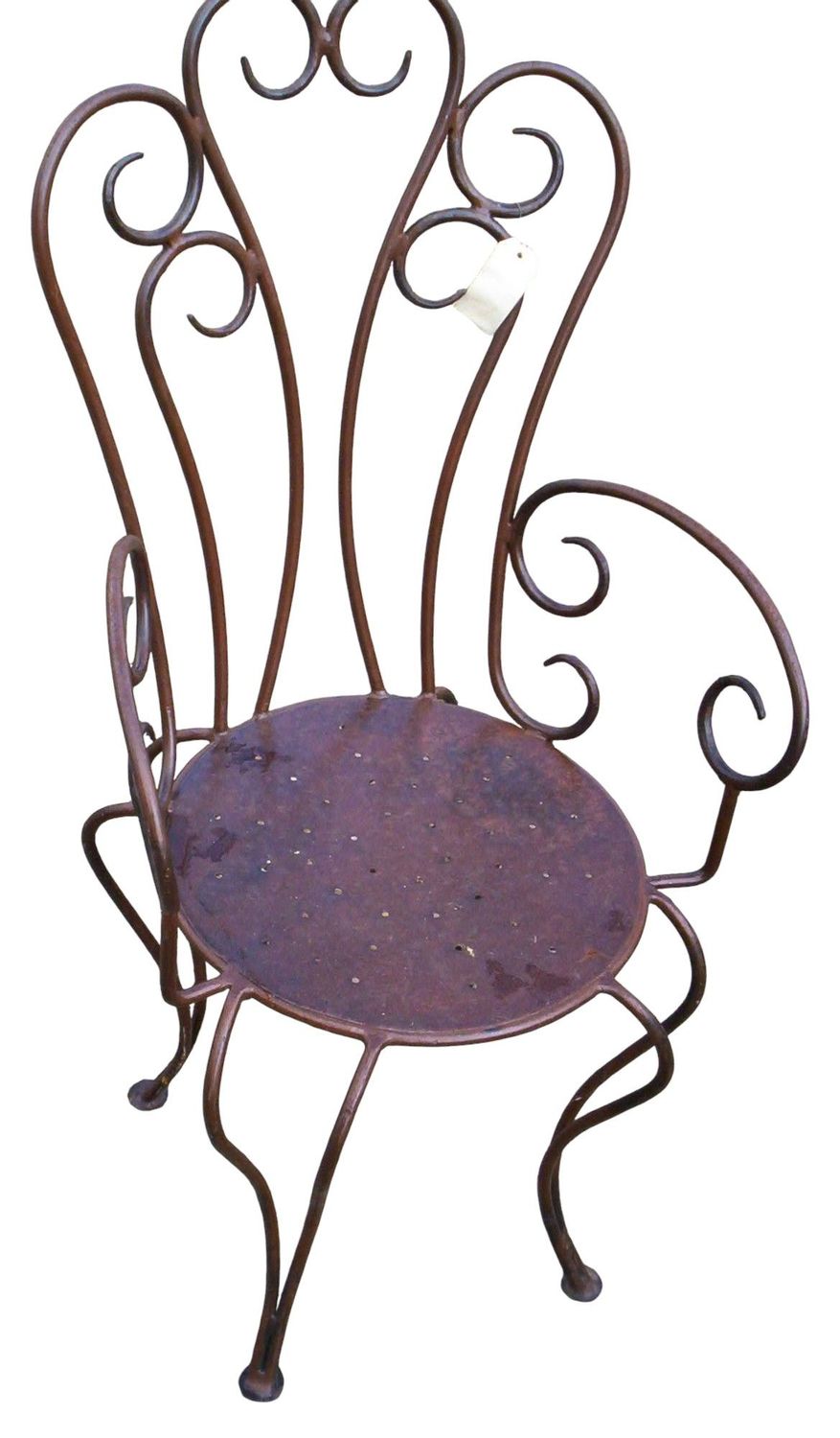 reproduction d'une chaise de jardin ancienne en fer forgé plein reproduction d'une chaise de jardin ancienne en fer forgé plein