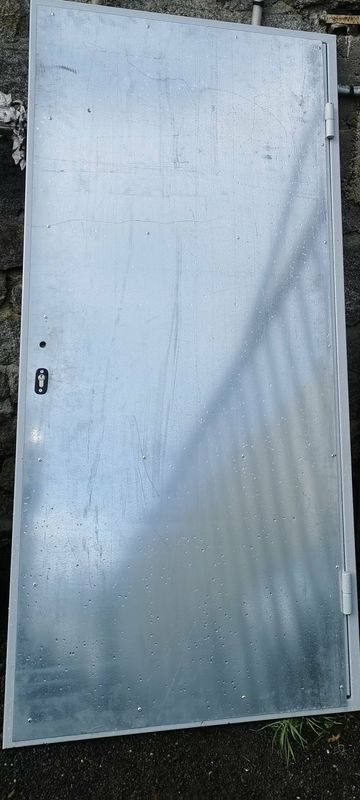 porte en tôle épaisse galvanisée 90 cm x 230 cm, anti effraction porte en tôle épaisse galvanisée 90 cm x 230 cm, anti effraction