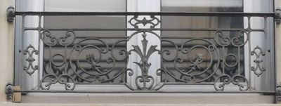 reproduction d'un garde corps en fonte ,a langlaise reproduction d'un garde corps en fonte ,a langlaise