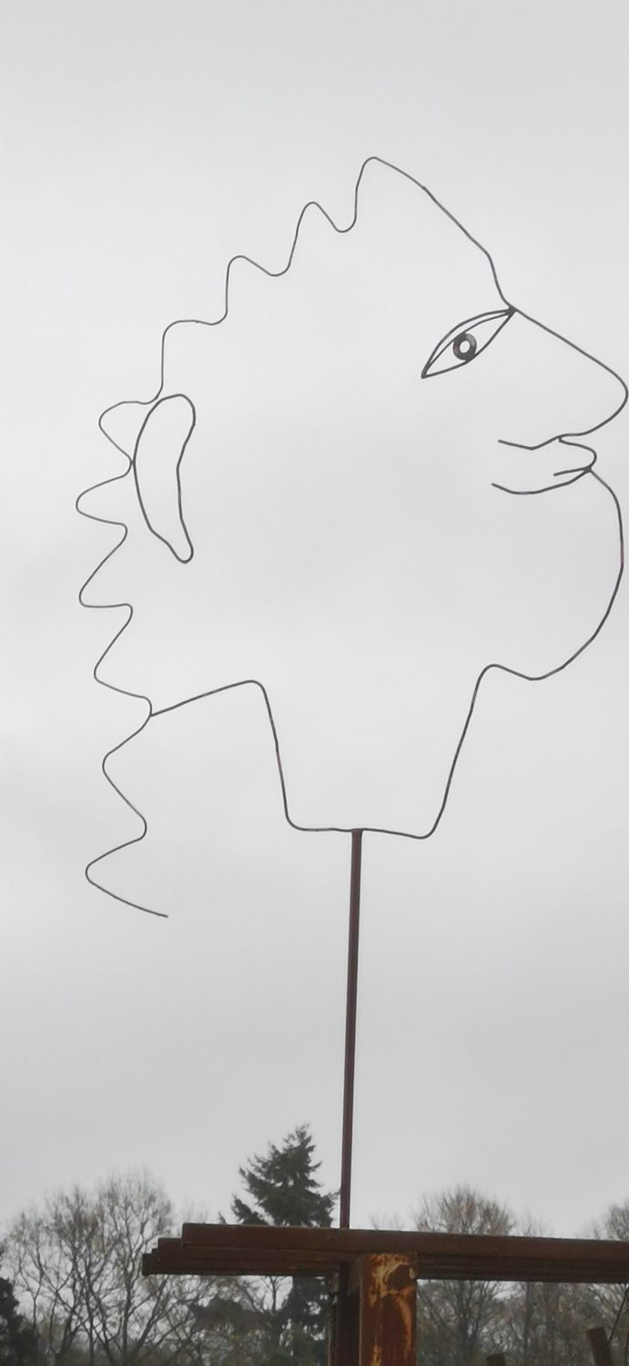 tuteur en fil de fer avec un décor unique tuteur en fil de fer avec un décor unique