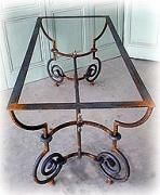 table de salle a manger très jolie,fer plein de 25 mm table de salle a manger très jolie,fer plein de 25 mm