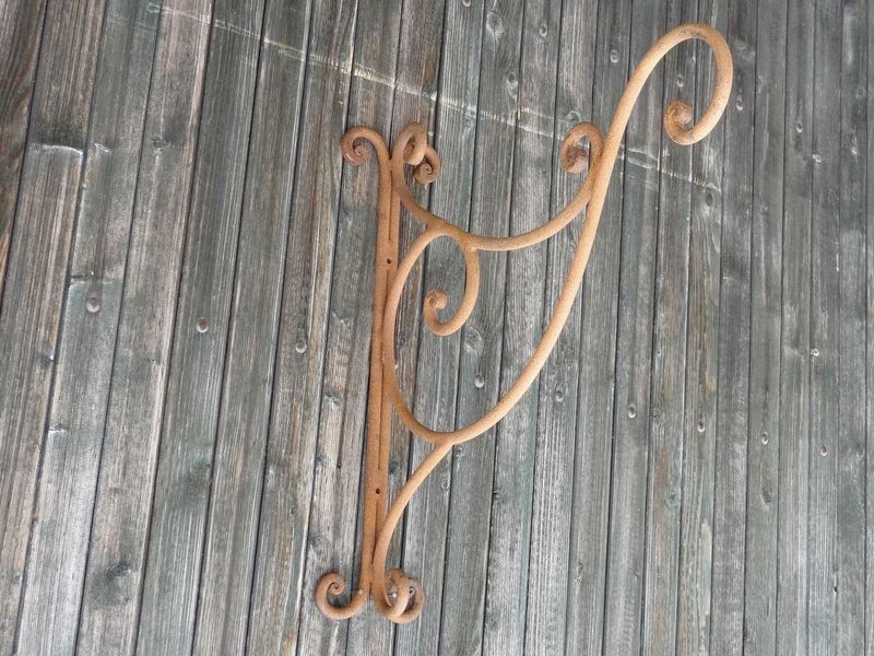 potence pour lanternes, pots de fleurs,.. en fer rond de 10 mm