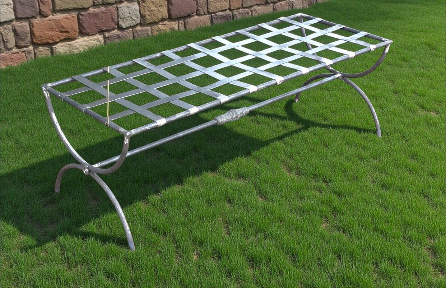 banc de jardin assise en lattage fer plat sur mesure banc de jardin assise en lattage fer plat sur mesure