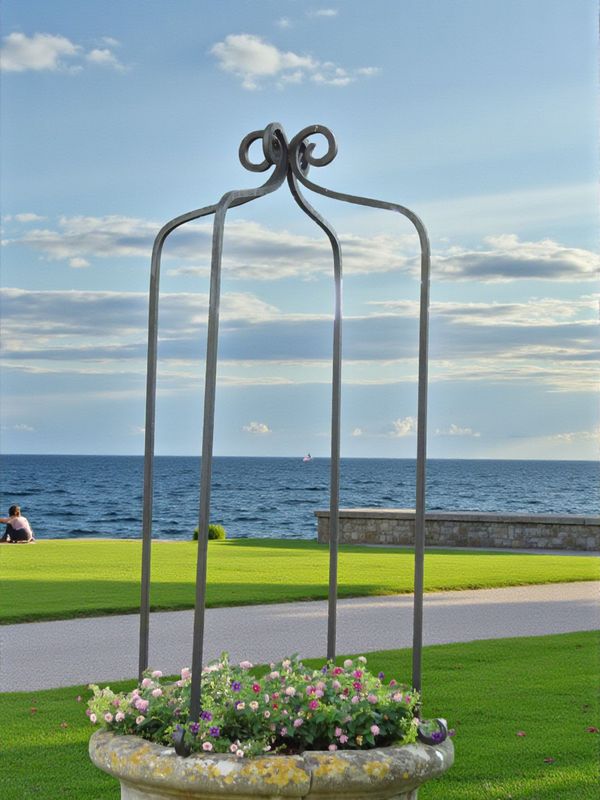 arche de puits en fer plein de 20x20 mm