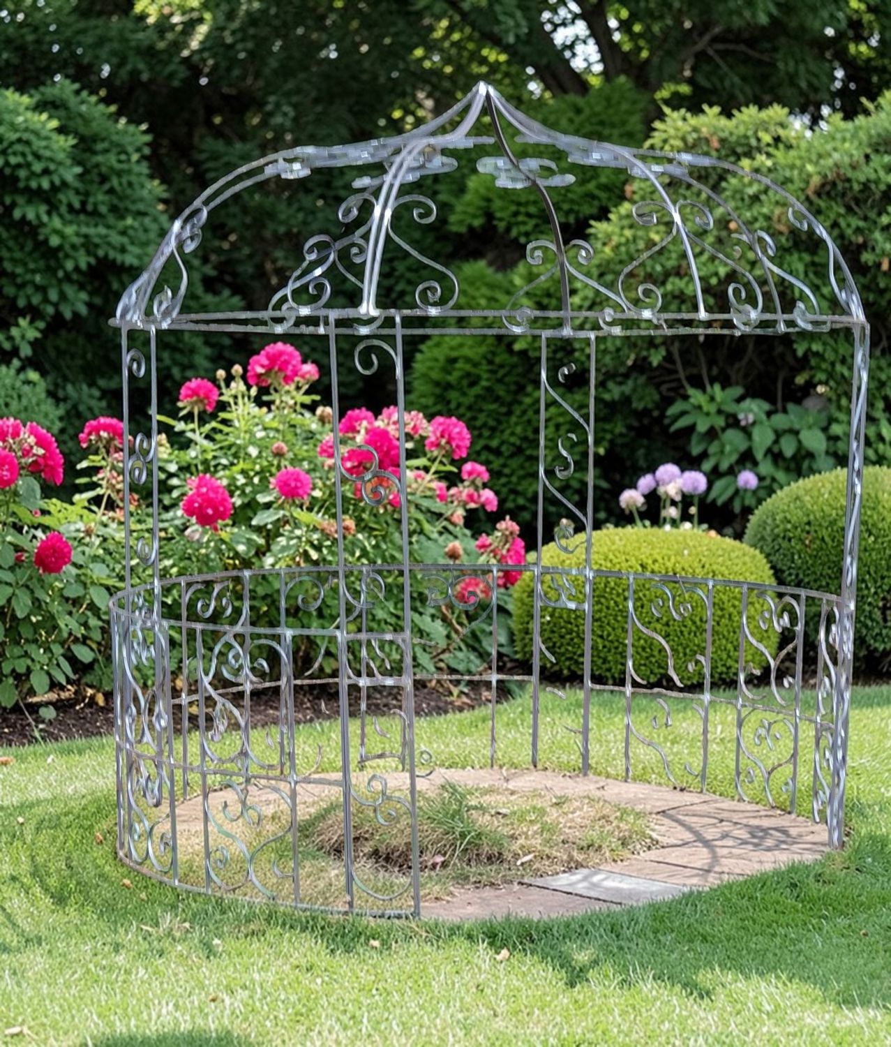 gloriette PAVILLON en fer plein de 12 mm