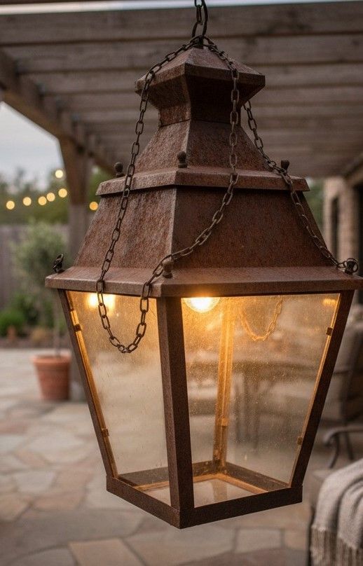 lanterne en tôle à suspendre
