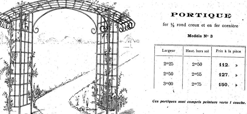 arche pour rosiers reproduction d'un modèle des années 1920 1930 arche pour rosiers reproduction d'un modèle des années 1920 1930