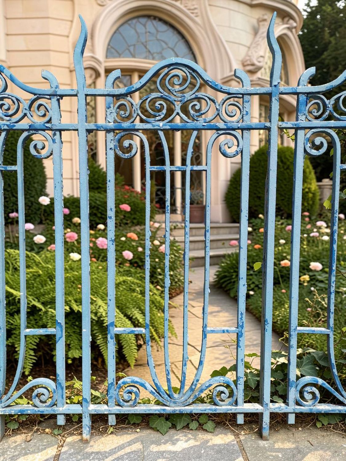 balcon art nouveau en fer plein de 16 mm