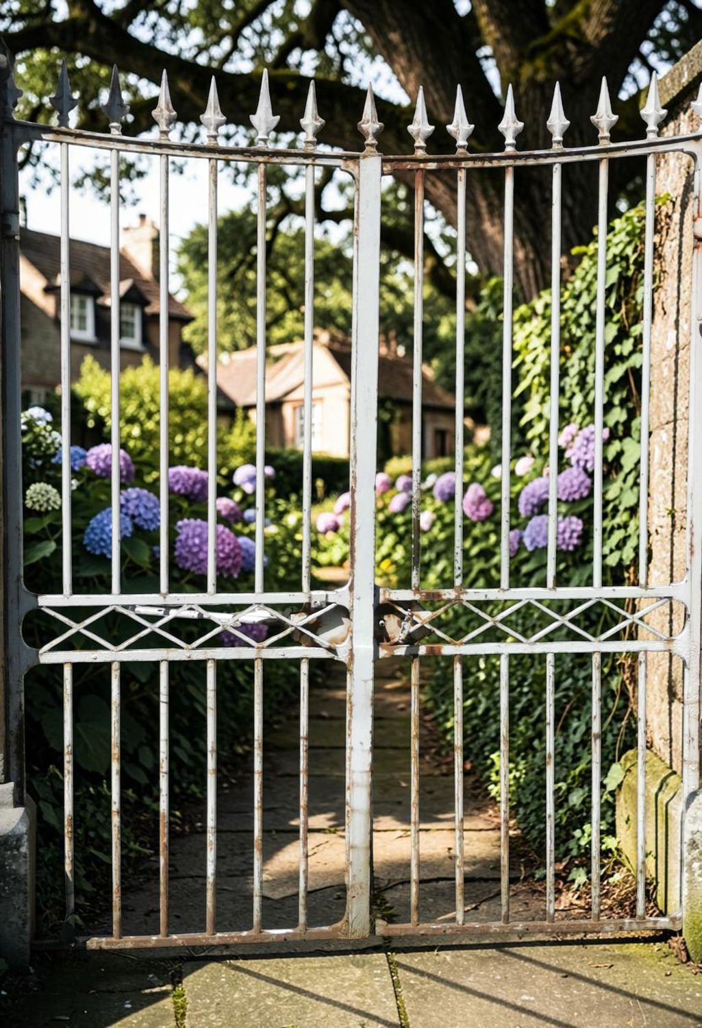 portail de propriété fin XIX em, reproduction à partir d une photo