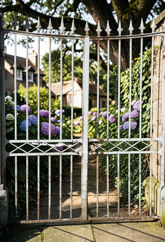 portail de propriété fin XIX em, reproduction à partir d une photo