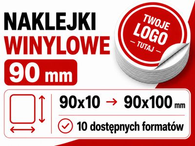 Naklejki winylowe 90 mm
