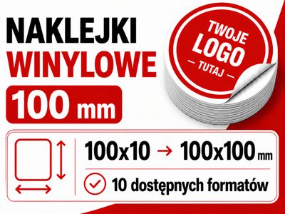 Naklejki winylowe 100 mm