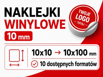 Naklejki winylowe 10 mm