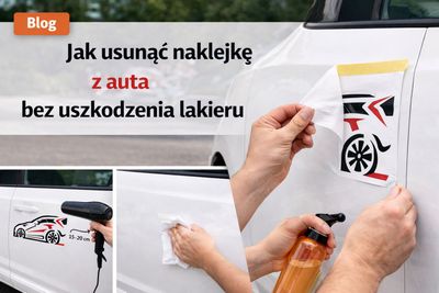 Jak usunąć naklejkę z auta bez uszkodzenia lakieru