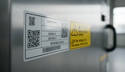 Naklejki techniczne, etykiety i emblematy dla branży przemysłowej