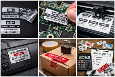 Naklejki plombowe na zamówienie – producent naklejek