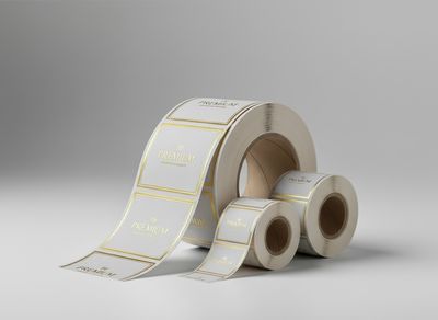 Etykiety samoprzylepne z logo – druk etykiet na rolce