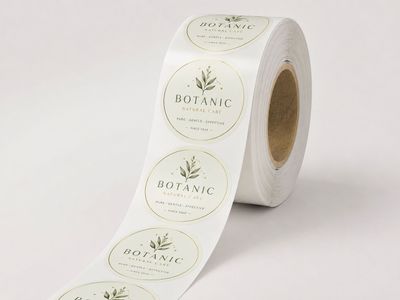 Etykiety foliowe PP na roli fi 50 mm / 50x50 mm