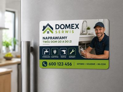Magnesy z laminatem 100x70 mm
