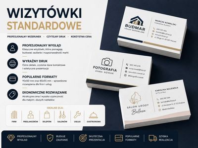 Wizytówki standardowe 85x55 mm