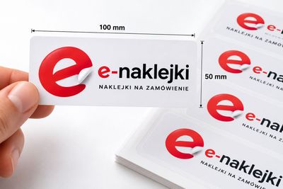 Naklejki foliowe PP 100×50 mm