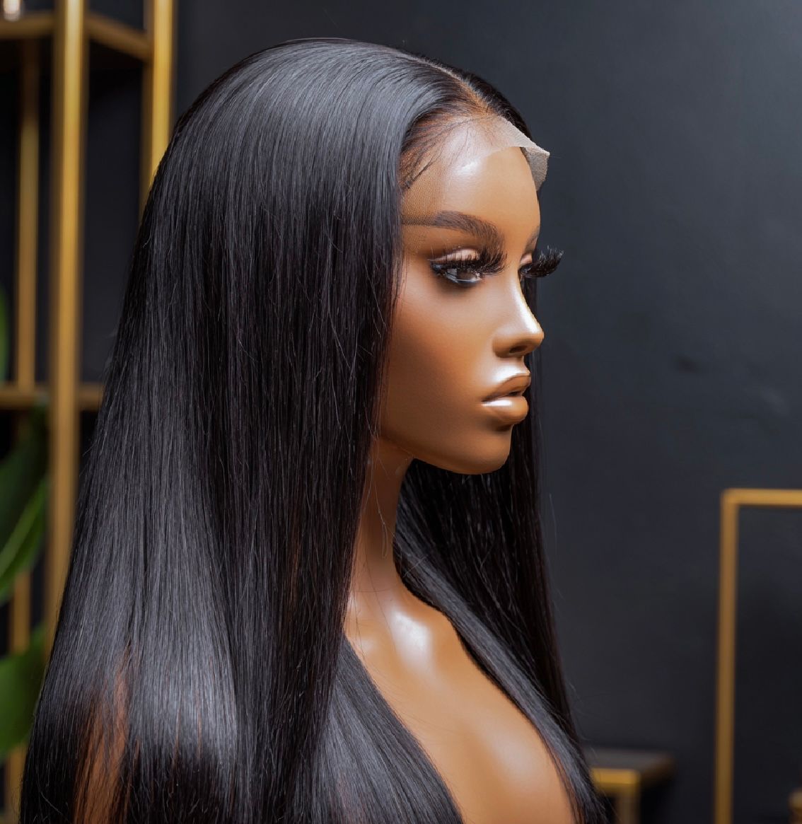 9X6 HD lace closure Straight wig glueless drawstring pre plucked hairline