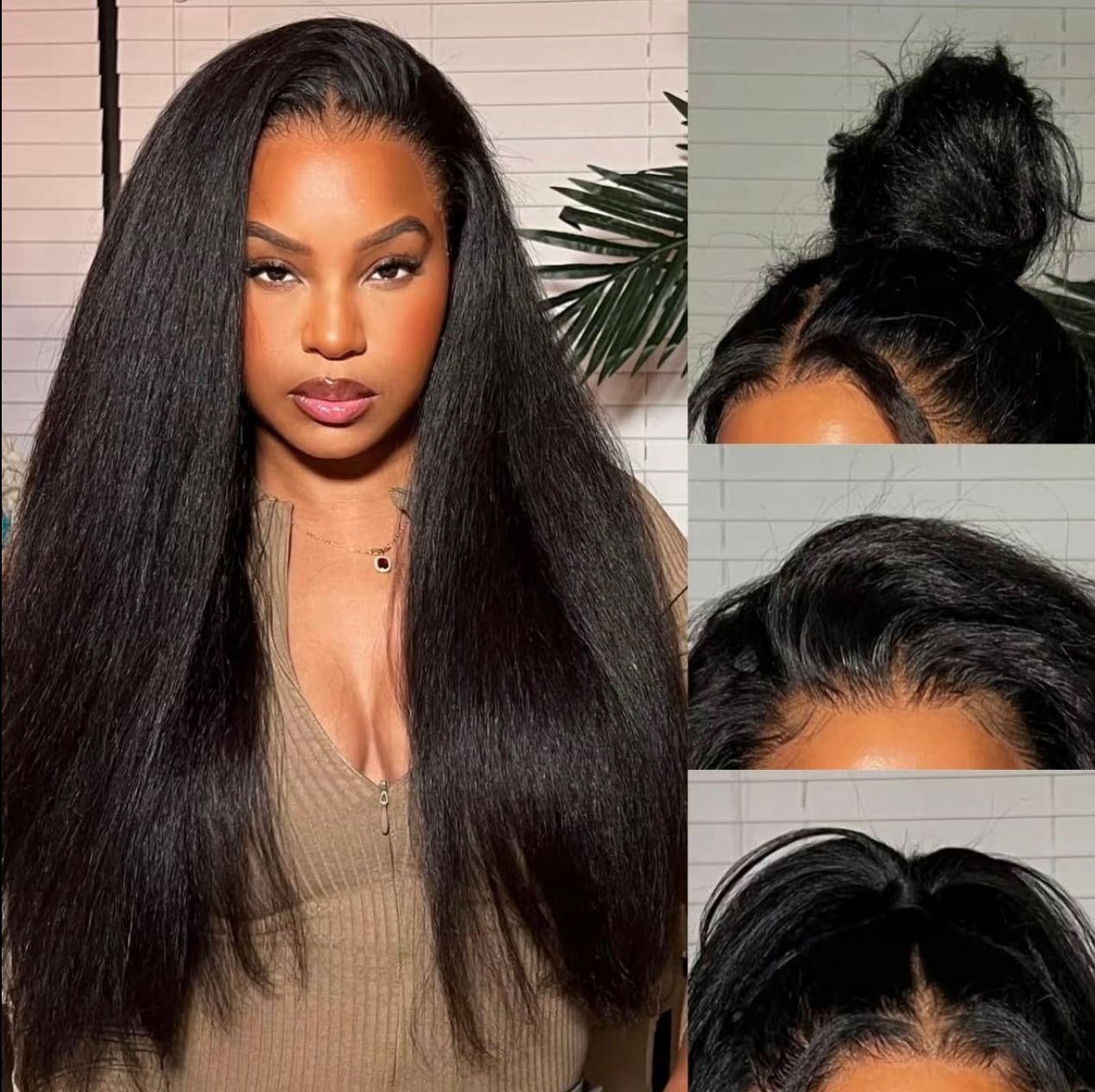 TBH Kinky Straight 13X6 HD Lace wig