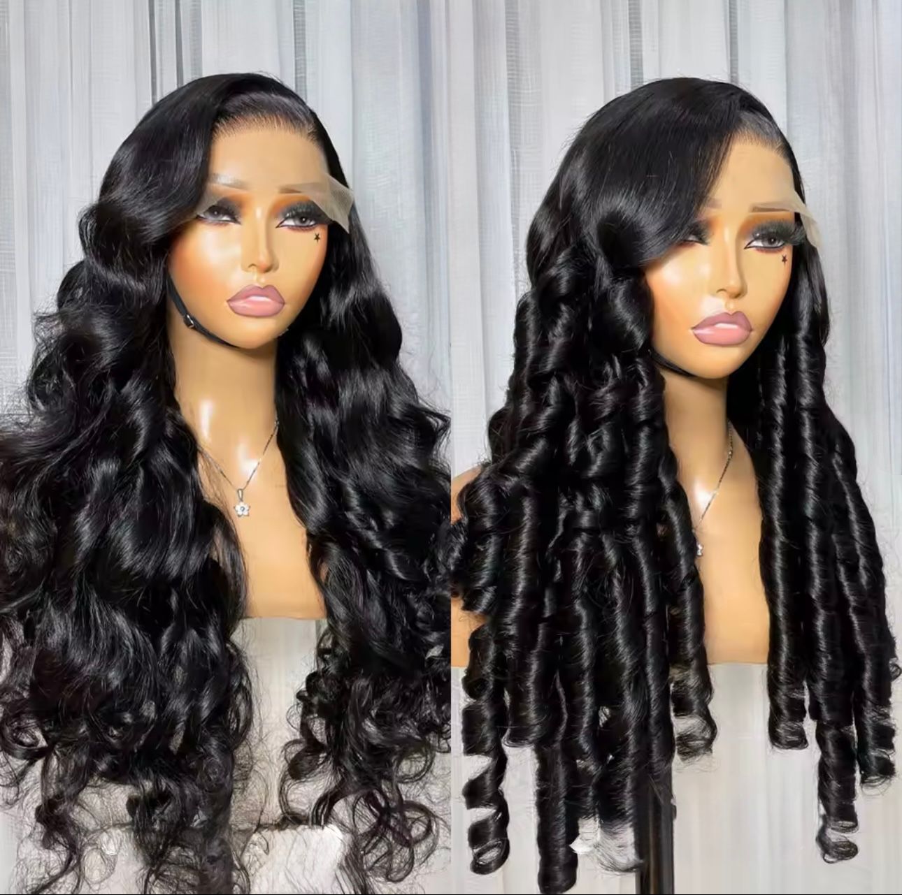 RAW Hair SDD Vietnamese BOUNCY Curly Wavy unit- 400g 13X4 5x5 HD LACE