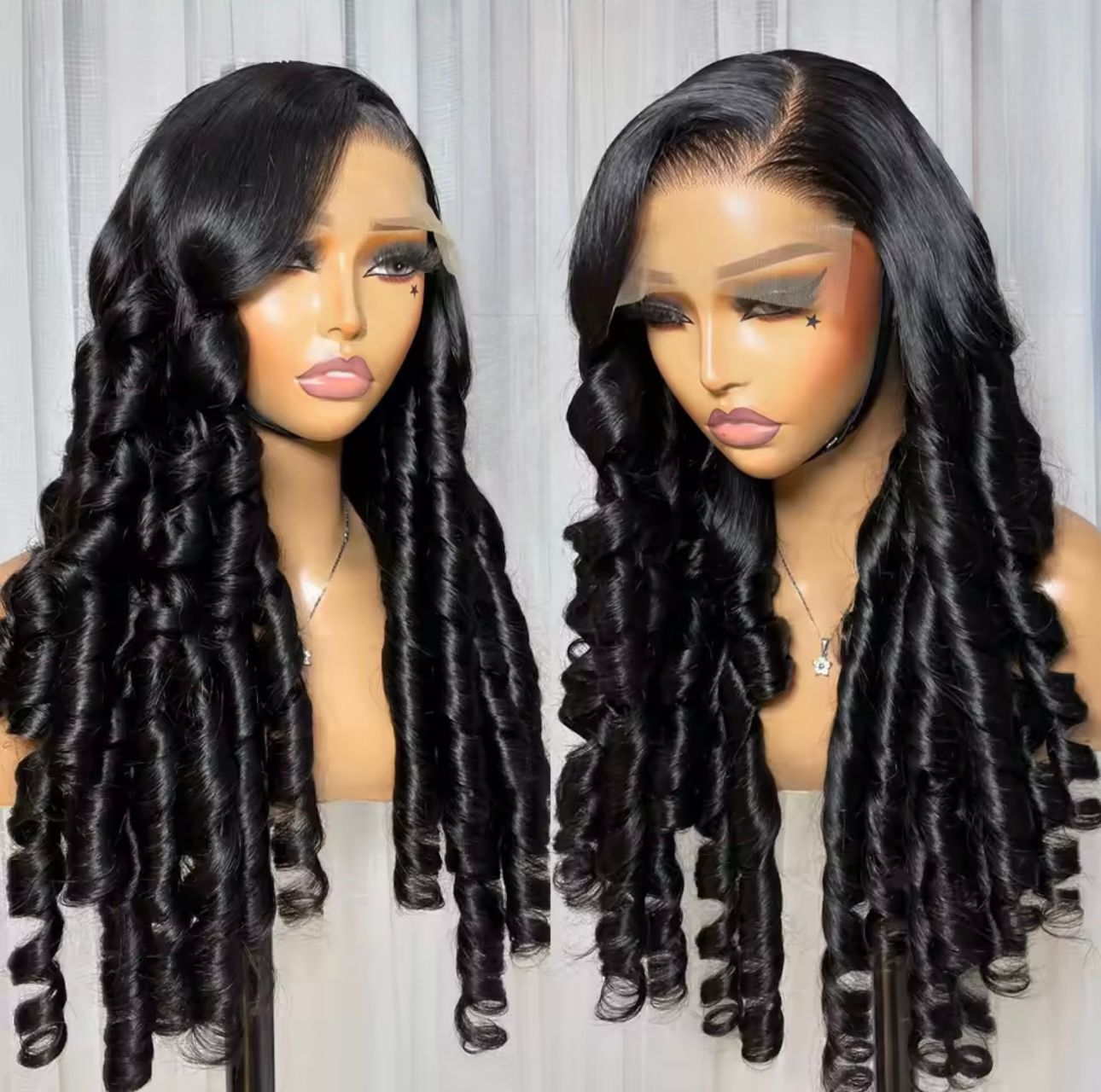 RAW Hair SDD Vietnamese BOUNCY Curly Wavy unit- 400g 13X4 5x5 HD LACE