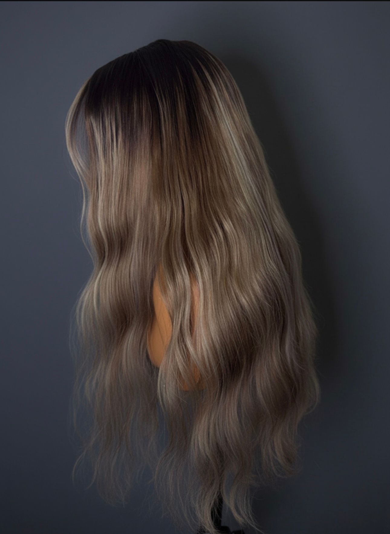 Ombré blonde wave 6X6 HD lace wig 350g