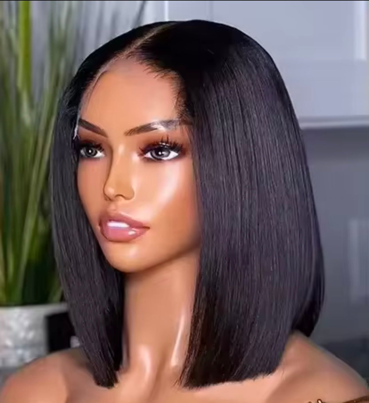 Raw hair VT  Bob wig 5x5 HD lace-Single donor